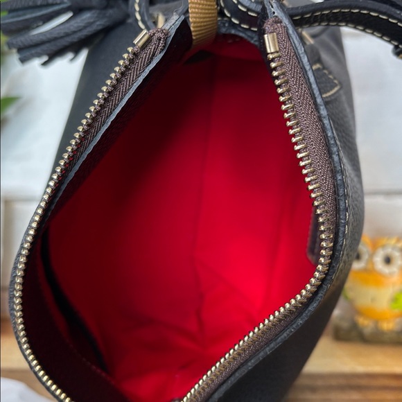 Dooney & Bourke Black Tassel Shoulder Bag - Picture 12 of 13